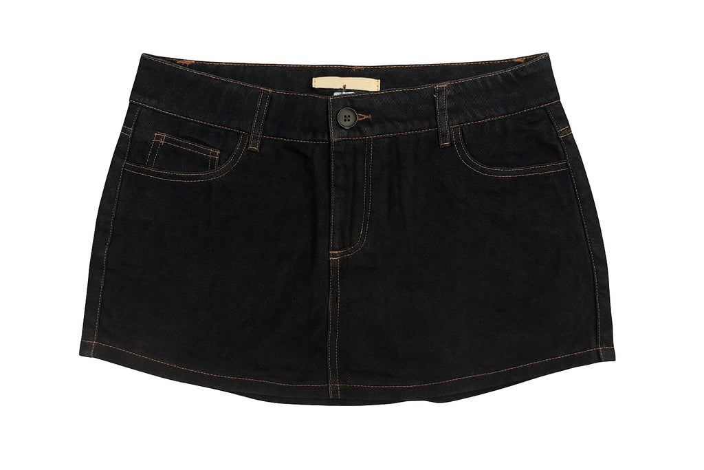 Dark Denim Mini Skort