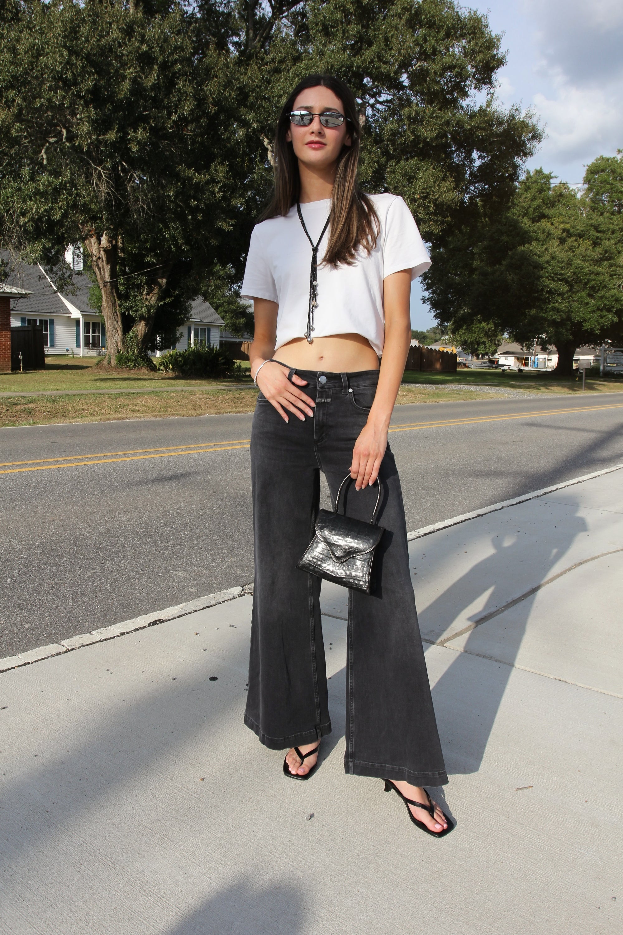 CLOSED DENIM Black Wide Leg