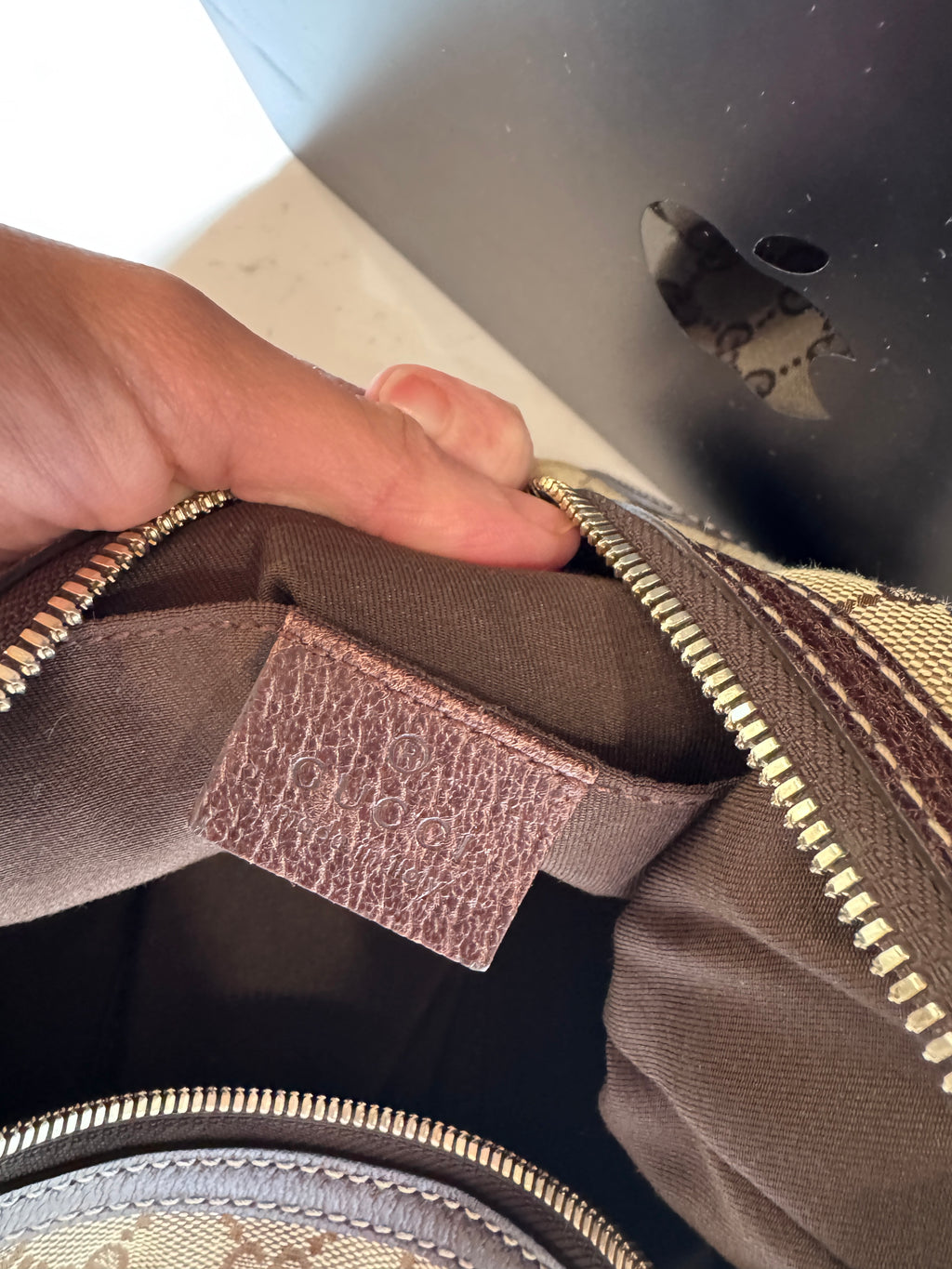 Gucci GG Canvas Princy Web Hobo Bag