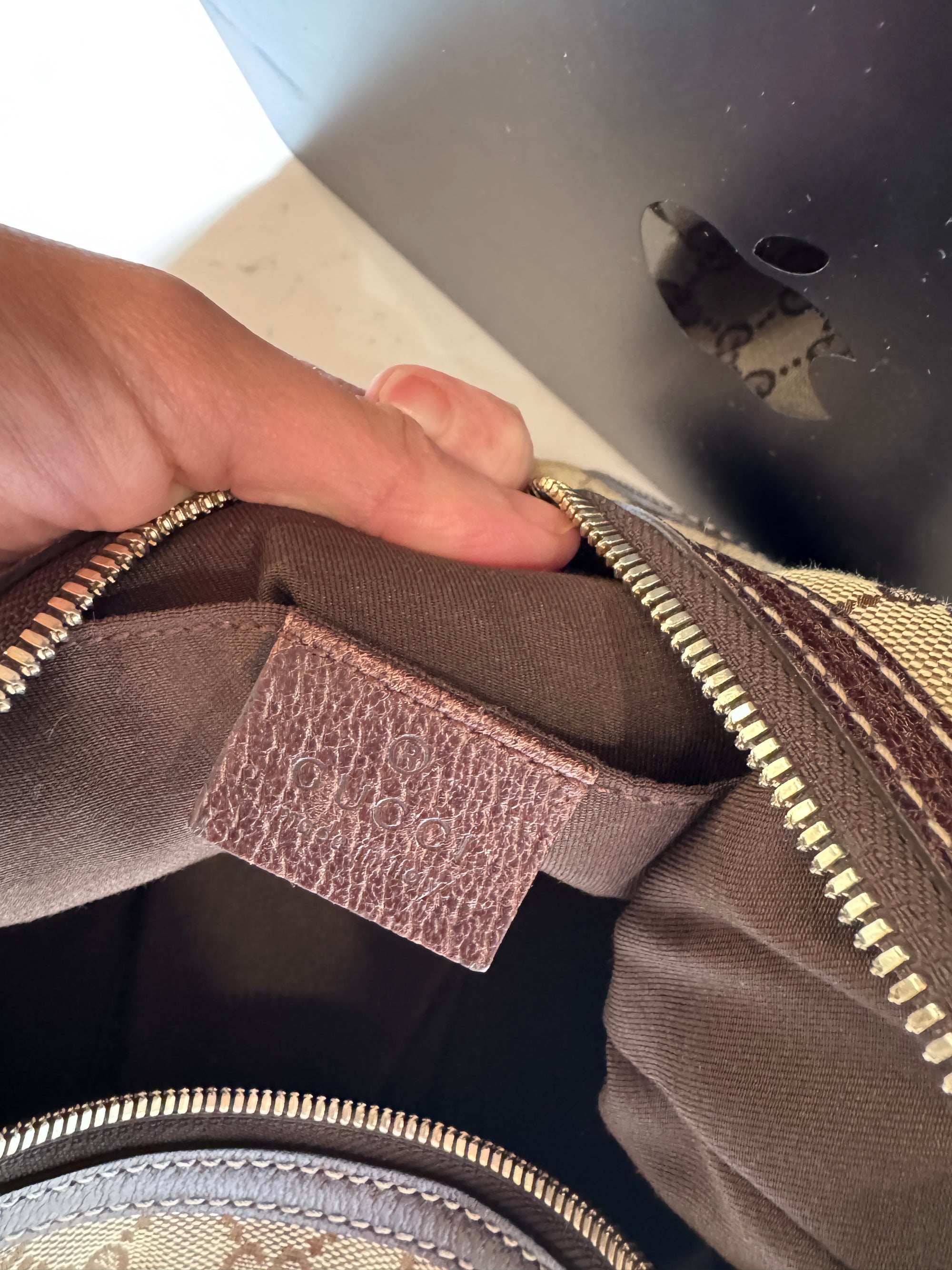 Gucci GG Canvas Princy Web Hobo Bag