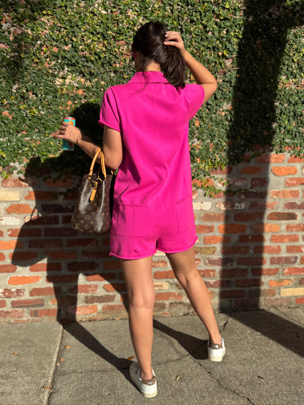 Show Me Your Mumu Pink Polo Romper