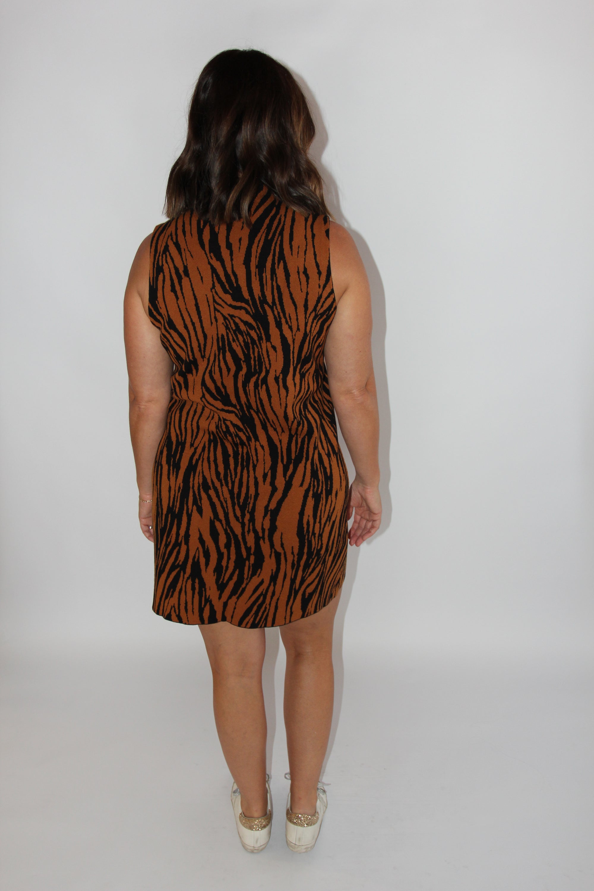 Saylor Hilda Tiger Stripe Mini Dress