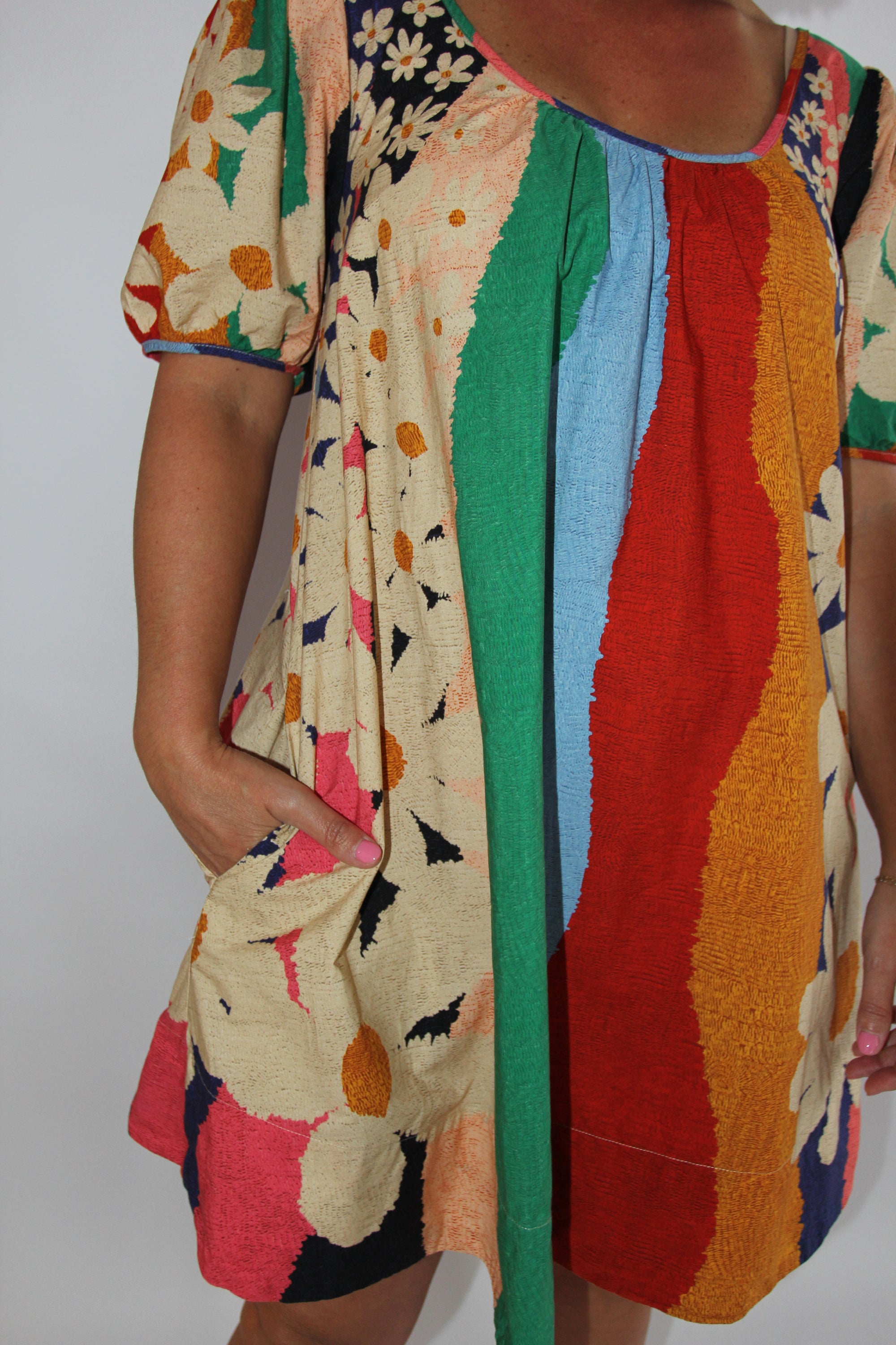 Farm Rio Super Fun Daisy Mini Dress