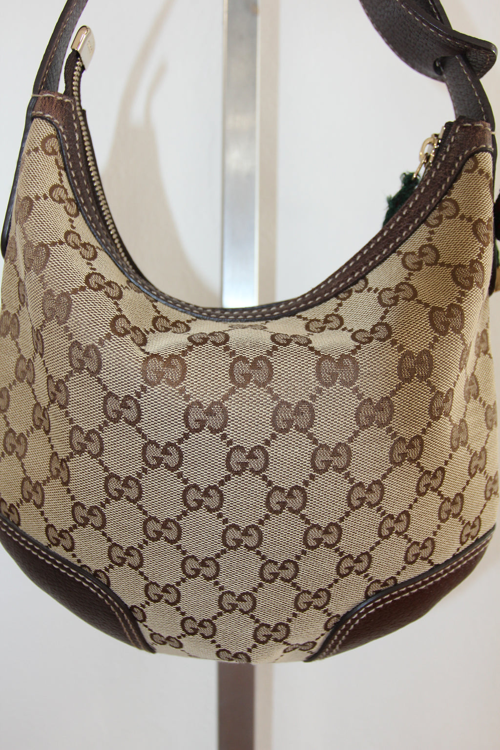 Gucci GG Canvas Princy Web Hobo Bag