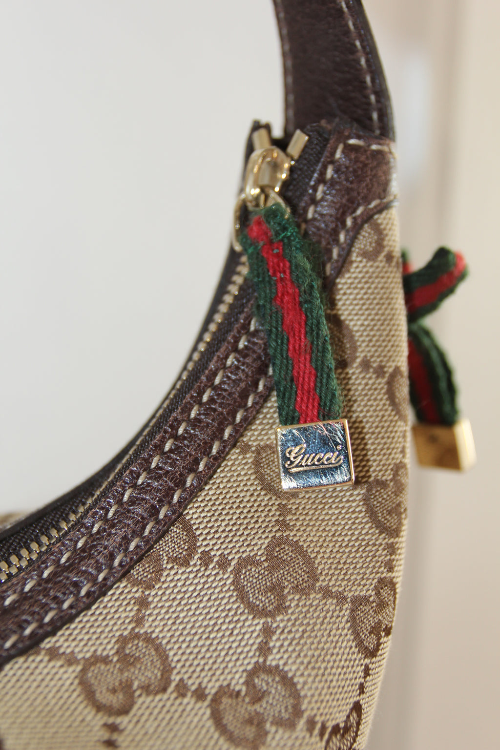 Gucci GG Canvas Princy Web Hobo Bag
