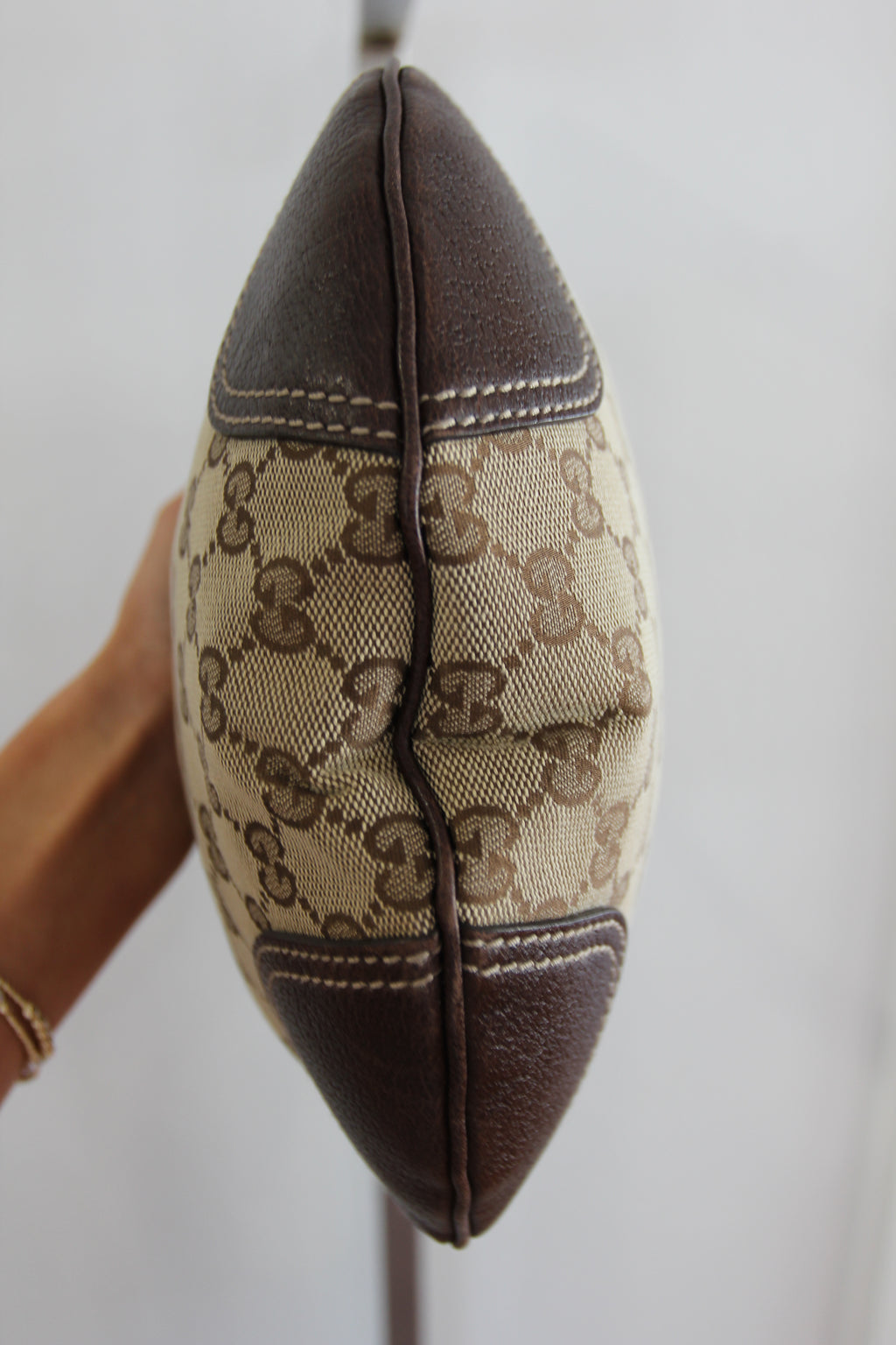 Gucci GG Canvas Princy Web Hobo Bag