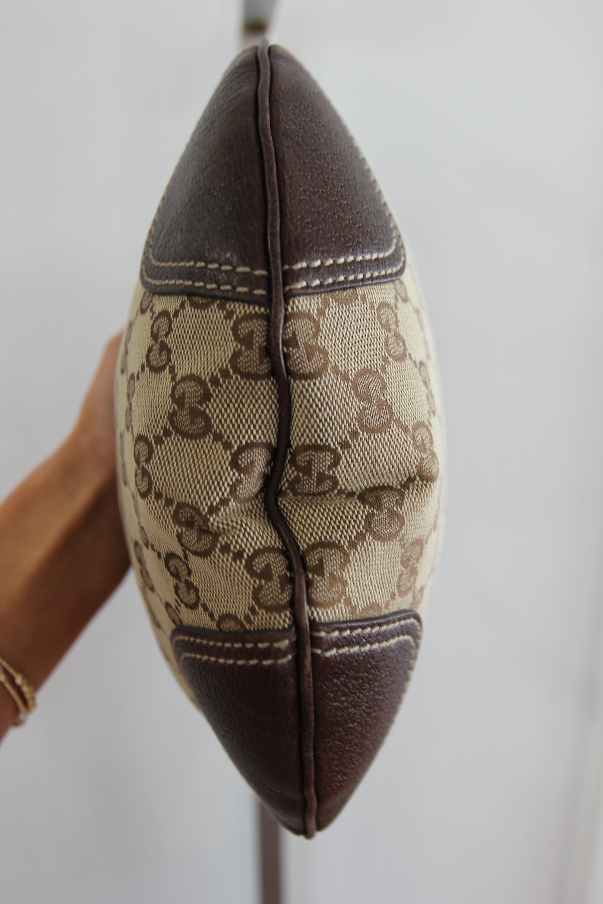 Gucci GG Canvas Princy Web Hobo Bag