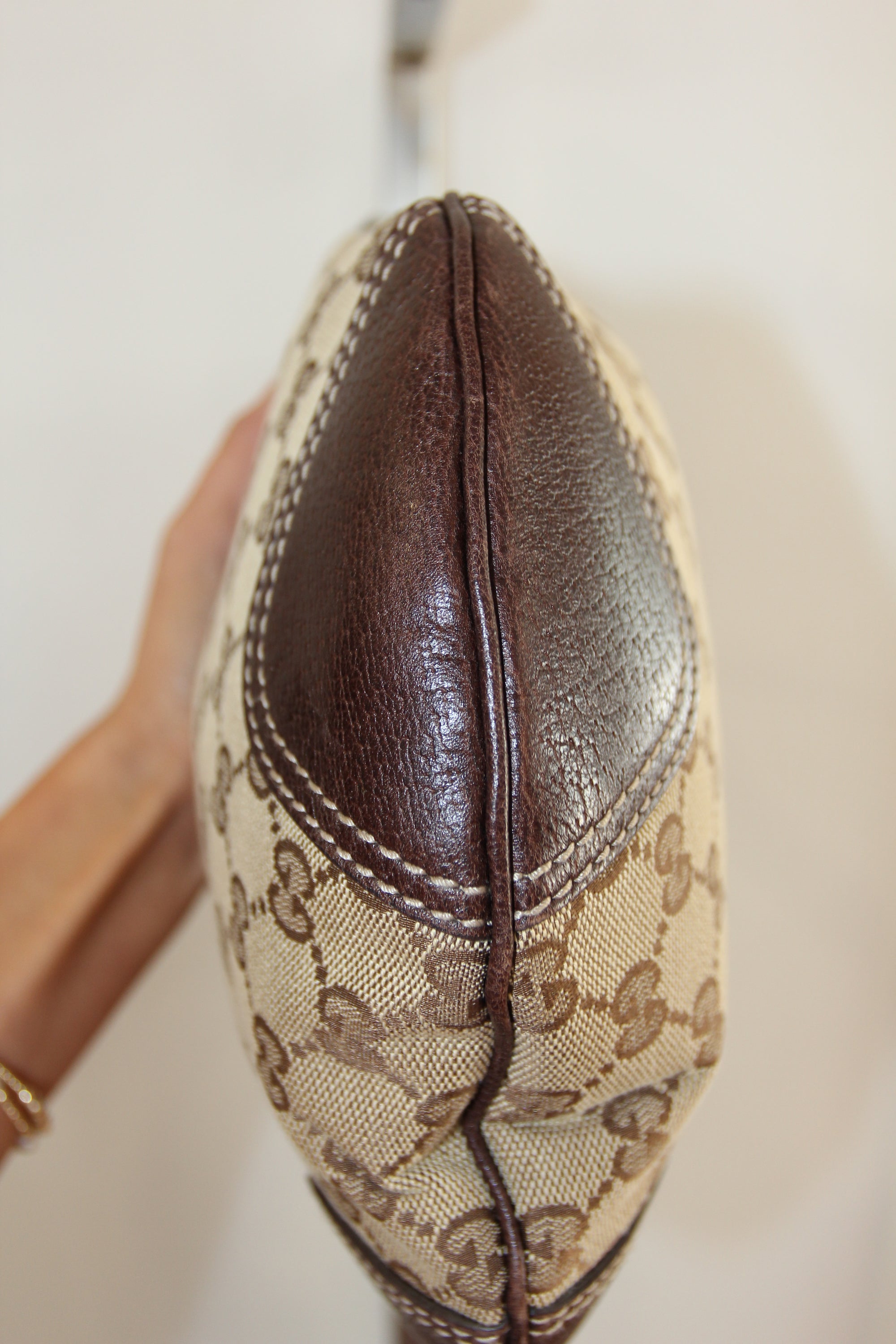 Gucci GG Canvas Princy Web Hobo Bag