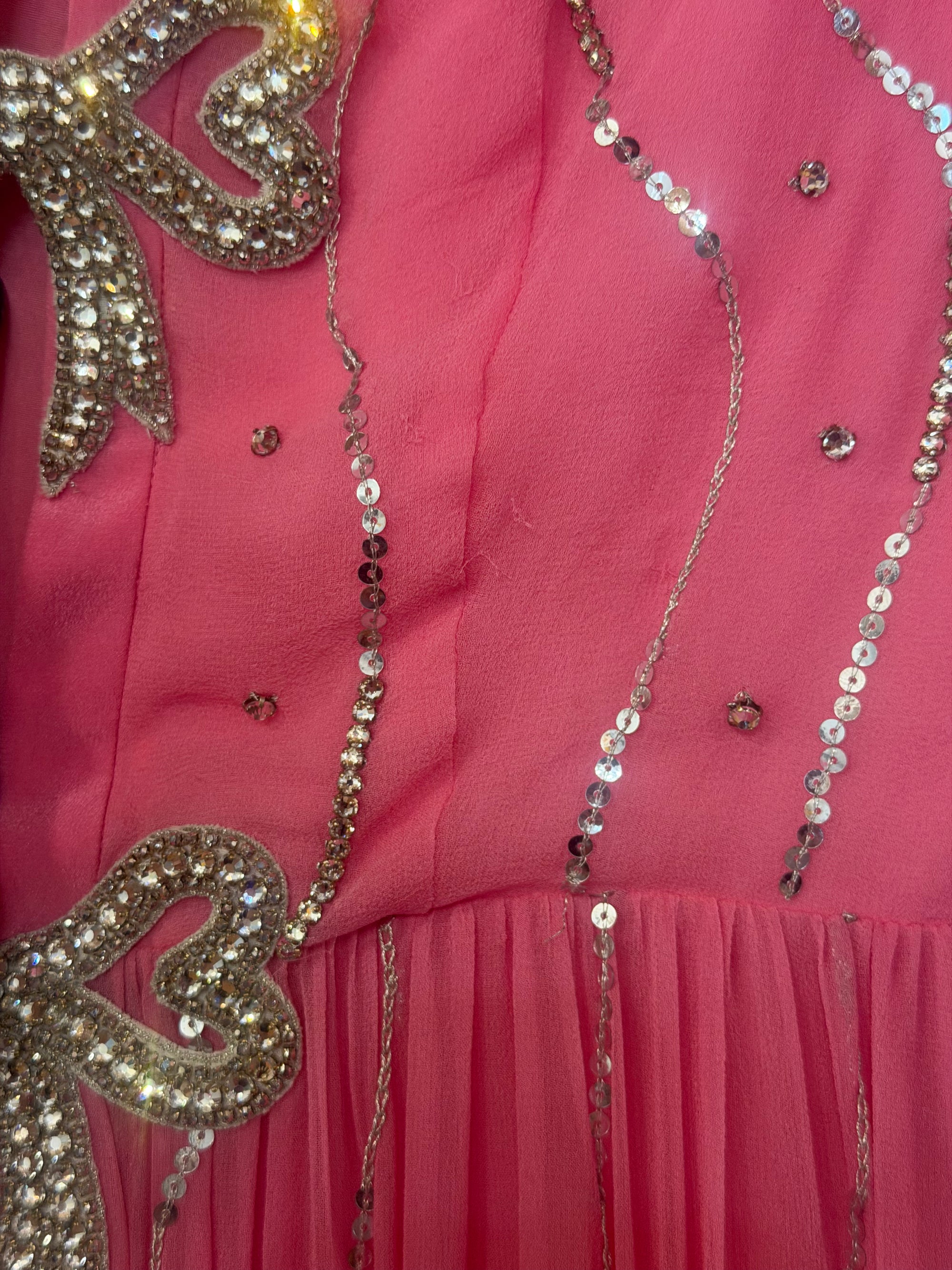 Saloni Pink Bows Gown