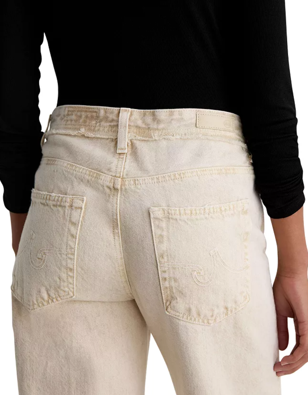 NWT AG Saige High-Rise Crop Wide-Leg Jeans