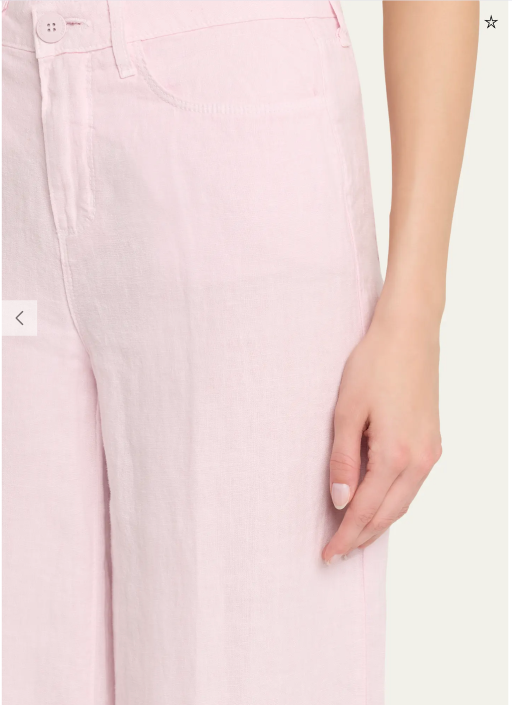 L'agence Amara High-Rise Wide-Leg Linen Pants