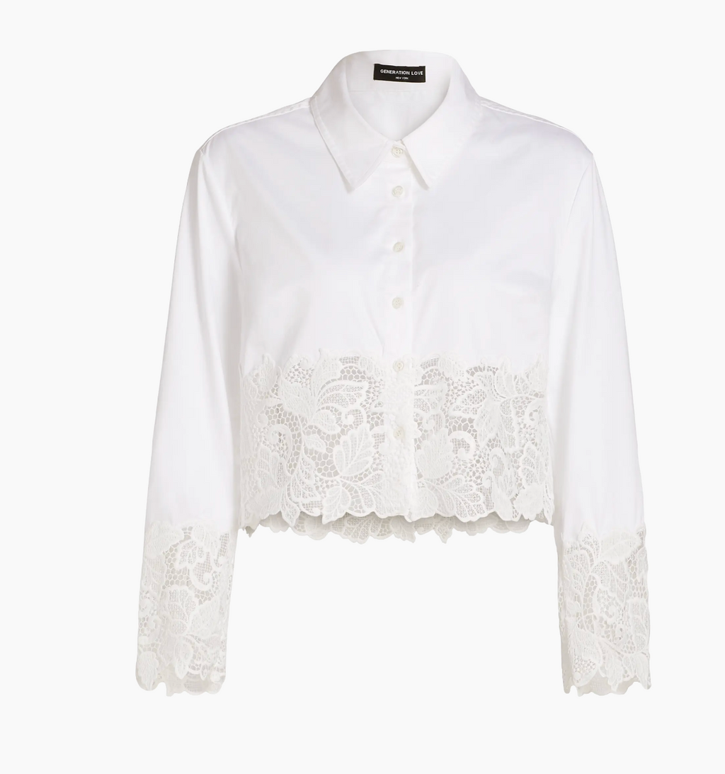 Generation Love Issa Lace Trim Top