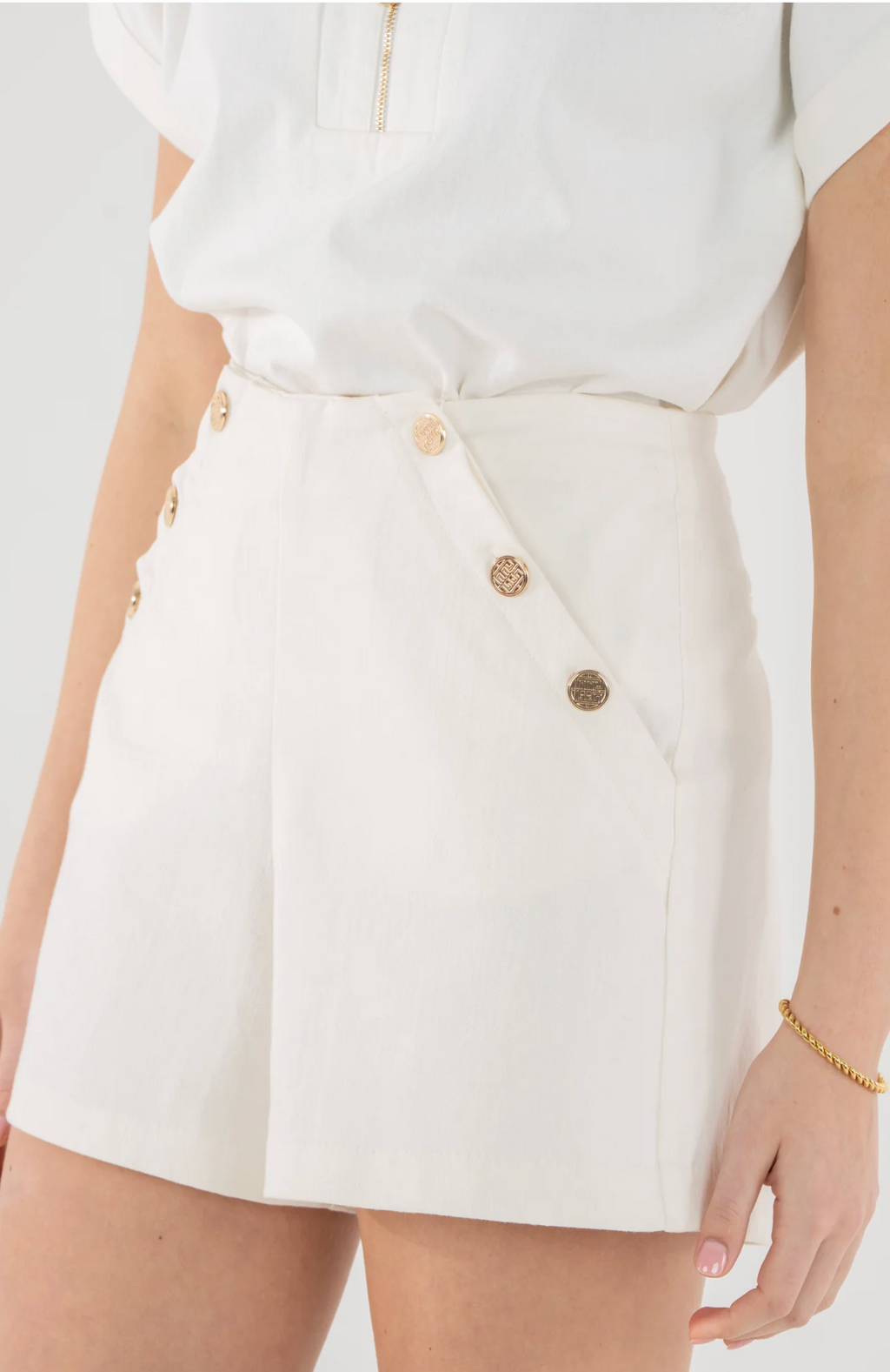 Emily McCarthy White Saylor Shorts