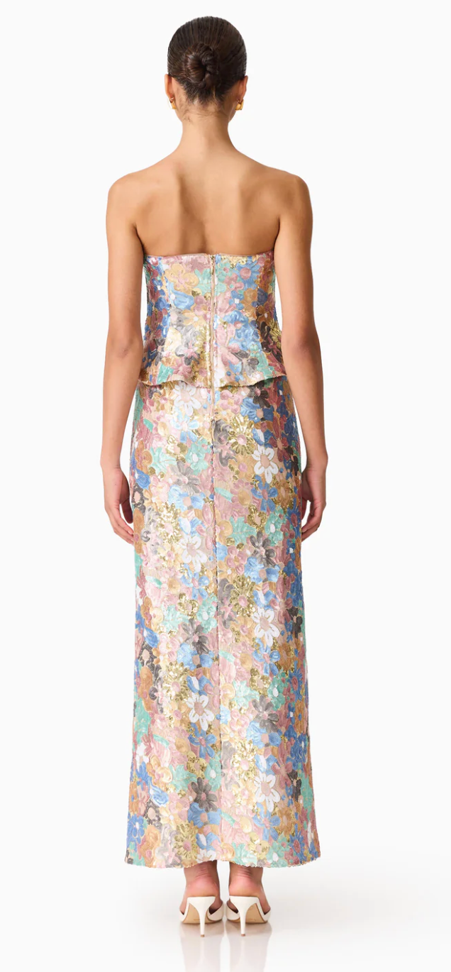 Elliatt Athea Sequin Gown in Floral