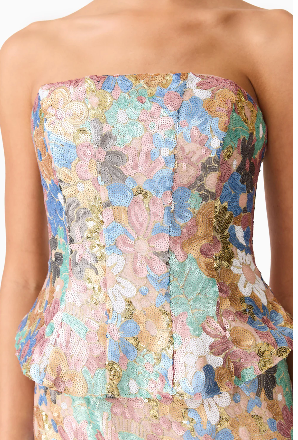 Elliatt Athea Sequin Gown in Floral
