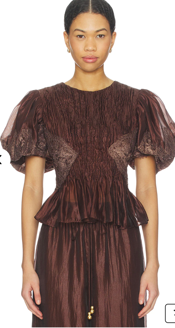 Aje Ophelia Lace Top