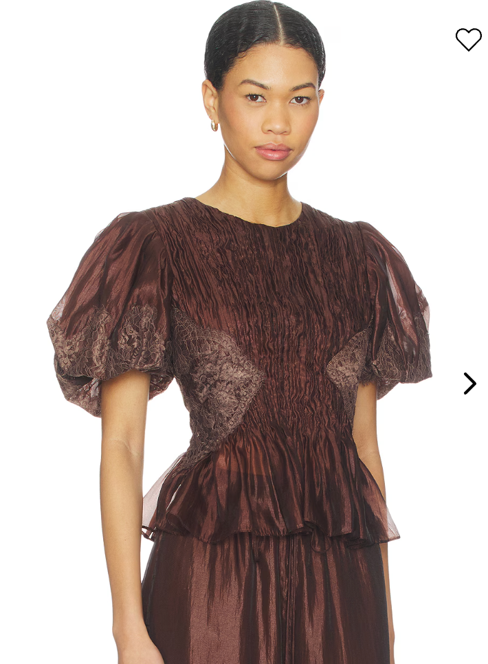 Aje Ophelia Lace Top