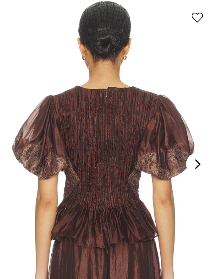 Aje Ophelia Lace Top
