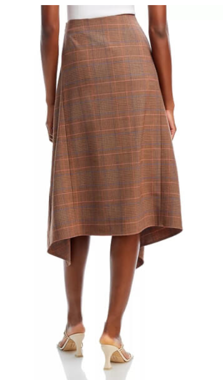 ALC Plaid Asymmetrical Skirt