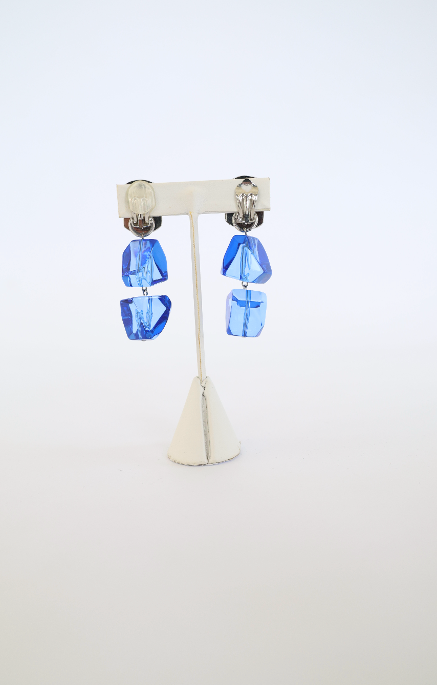 Rachel Comey Anja Drop Earrings - Clear Blue