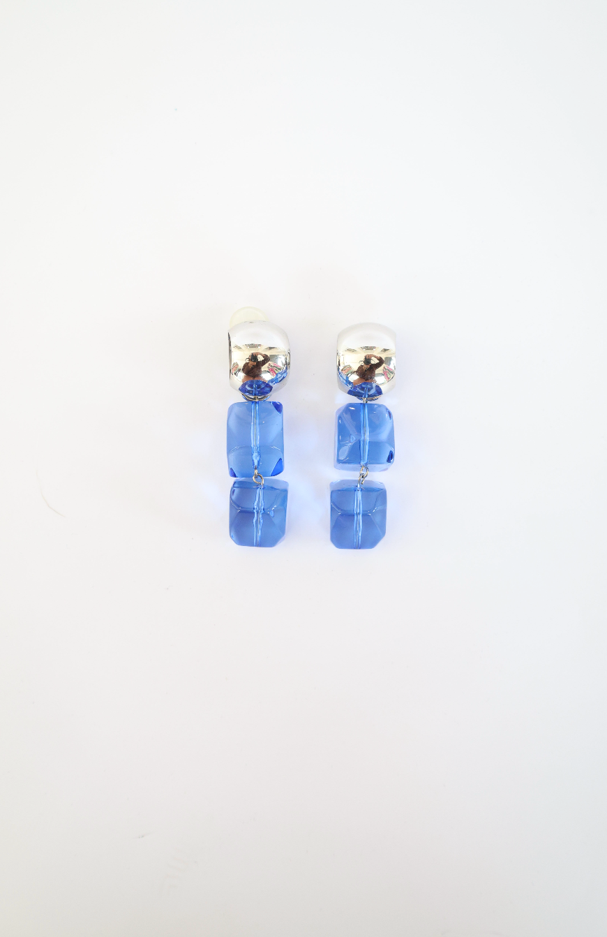 Rachel Comey Anja Drop Earrings - Clear Blue