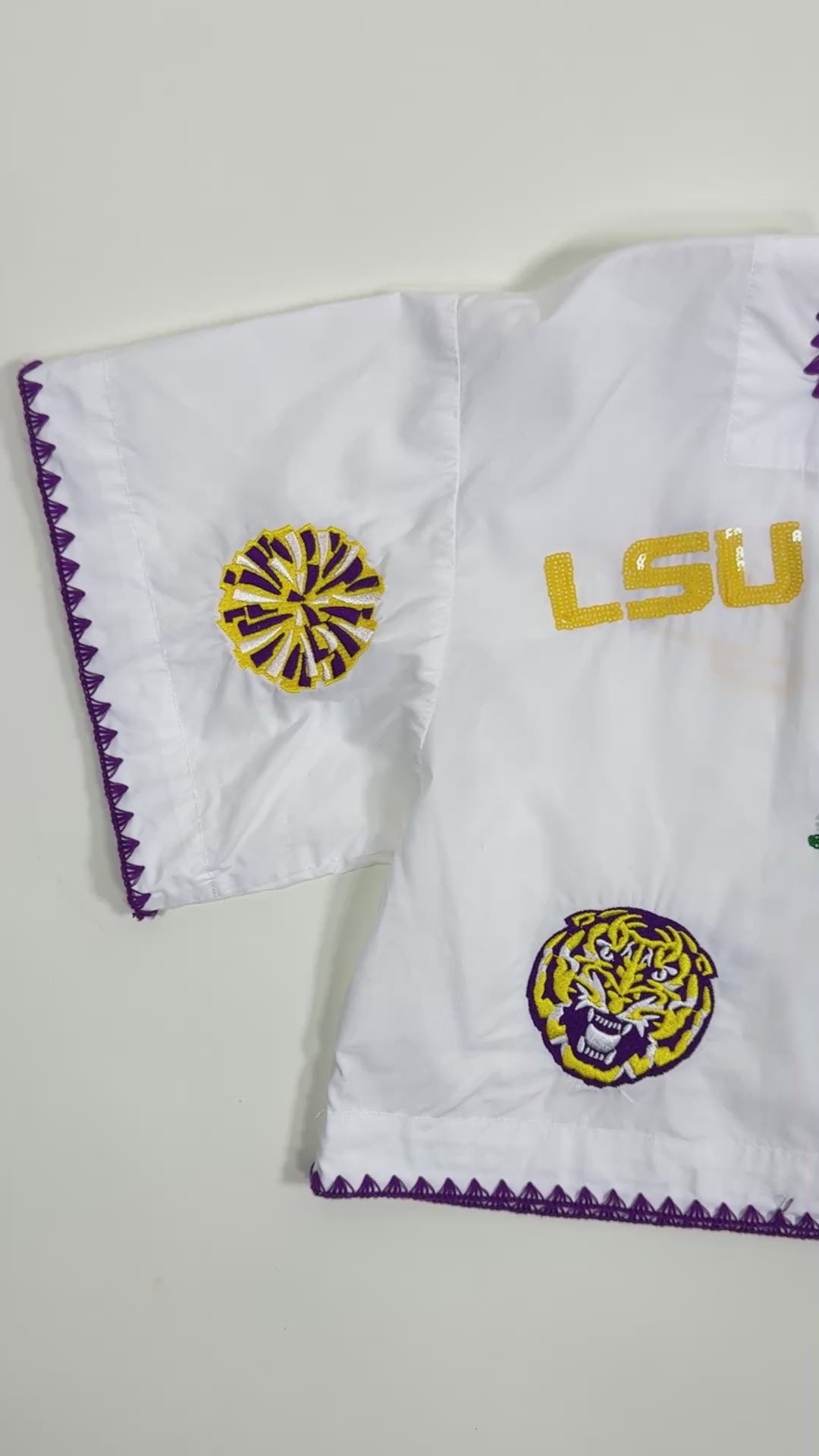 QOS LSU Square Neck Top