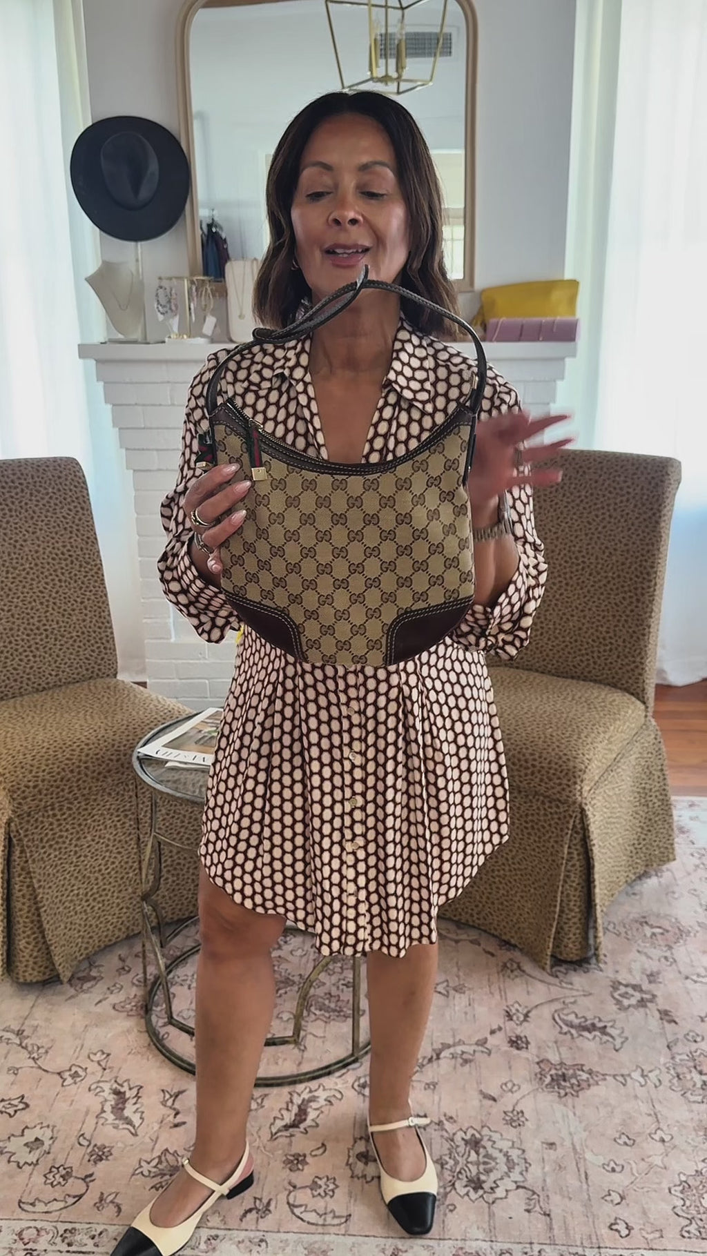 Gucci GG Canvas Princy Web Hobo Bag