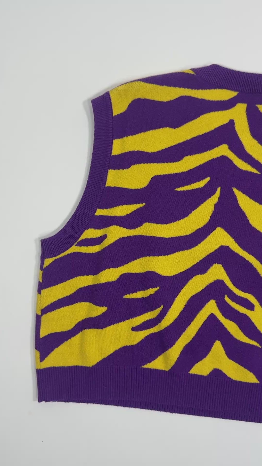 QOS LSU Tiger Sweater Vest