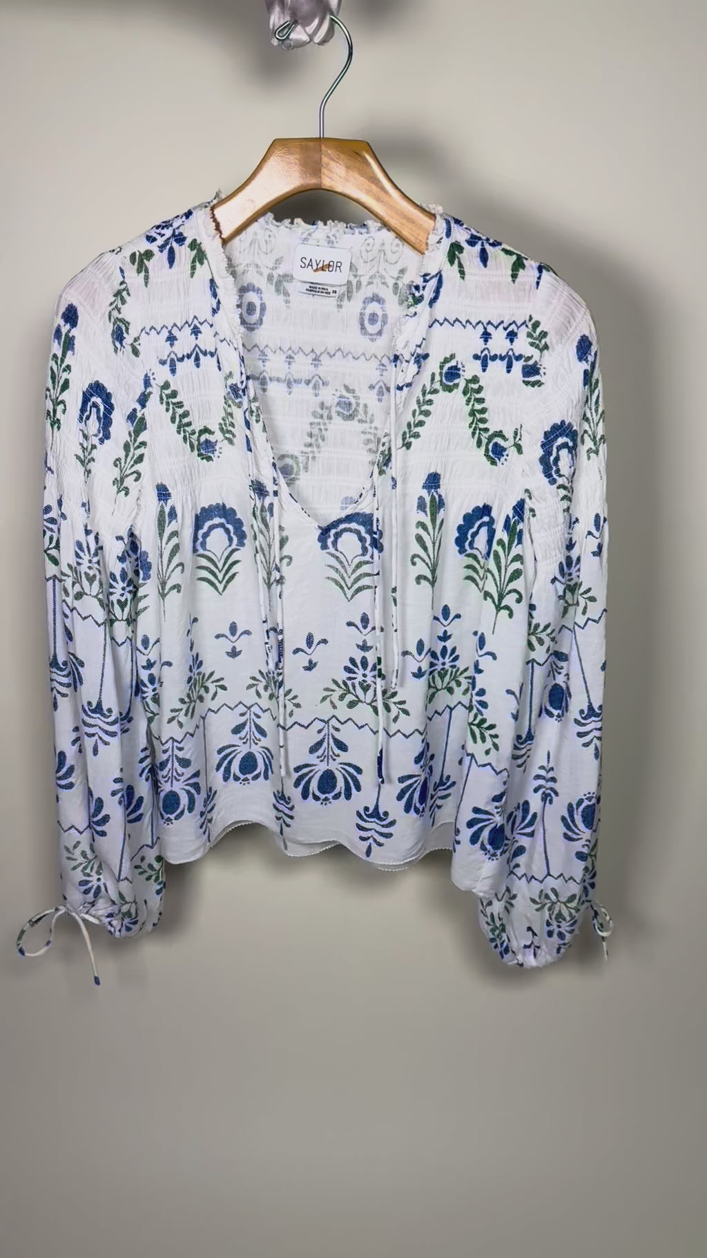 Saylor Embroidered Peasant top